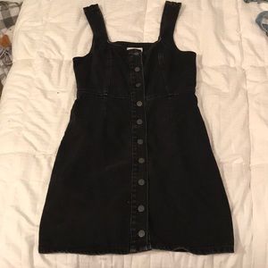 Urban Outfitters Black jean dress